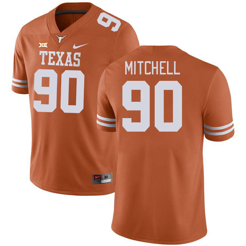 Men #90 Sydir Mitchell Texas Longhorns College Football Jerseys Stitched-Orange